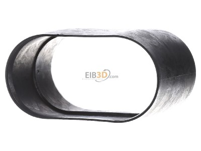 View on the right Frnkische MMR-M schwarz 92/50 Conduit coupling 92mm 
