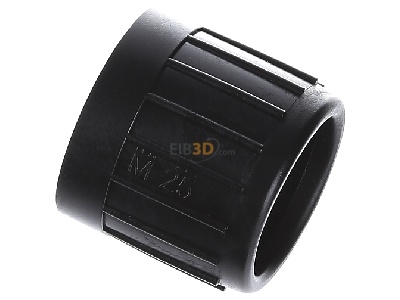 Ansicht oben links Frnkische E-Ku-E 25 sw UV Kunststoff-Endtlle sw,UV-Bestndig 