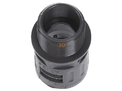 View up front Flexa RQG1-M AD15,8/M20 gr Straight connector for corrugated hose 
