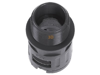Top rear view Flexa RQG1-M AD15,8/M20 gr Straight connector for corrugated hose 
