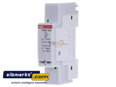 Front view ABB Stotz S&J E 452-5,7 A Load shedding relay 6,7...39A 
