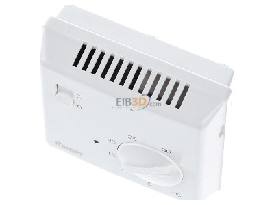 Ansicht oben vorne Hager EK051 Thermostat Bimetall,�ffnungsk. 