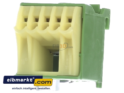 Front view Hager KN06E Earthing rail for distribution board
