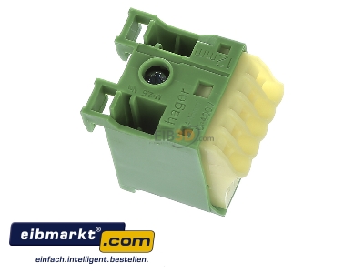 View top left Hager KN06E Earthing rail for distribution board
