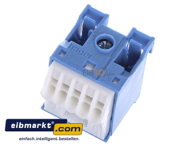 View up front Hager KN06N Earthing rail for distribution board
