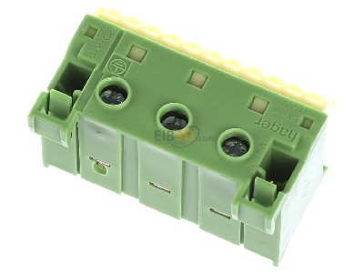 Top rear view Hager KN14E Grounding rail 
