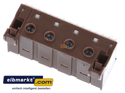 Ansicht oben hinten Hager KN18P SSK,Phasenklemme 18 Klemmstellen 