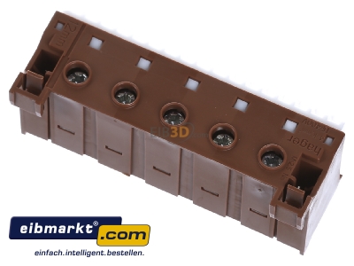 Ansicht oben hinten Hager KN22P SSK,Phasenklemme 22 Klemmstellen 