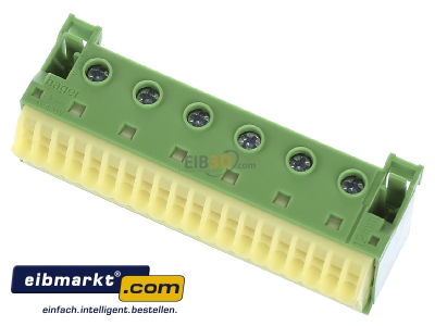 View up front Hager KN26E Earthing rail for distribution board - 
