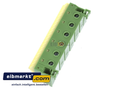 View top right Hager KN26E Earthing rail for distribution board - 
