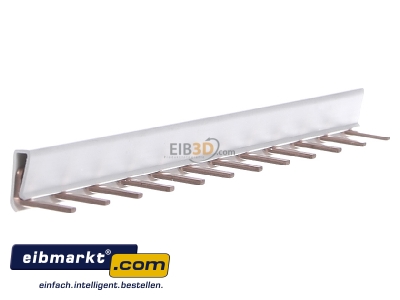 View on the left Hager KB163A Phase busbar 1-p 10mm² 210mm
