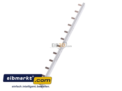 View top right Hager KB163A Phase busbar 1-p 10mm² 210mm
