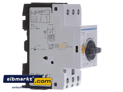 View on the left Hager MM509N Motor protective circuit-breaker 6,3A
