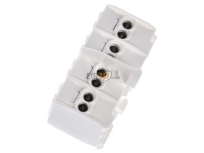 View top right Hager KH 24 C Power distribution block (rail mount) 
