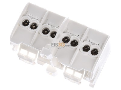 Top rear view Hager KH 24 C Power distribution block (rail mount) 
