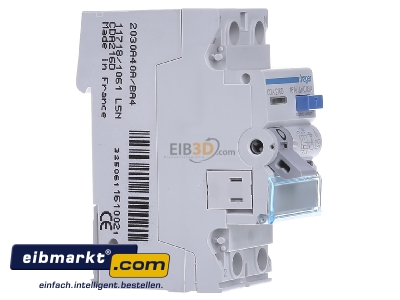 View on the left Hager CDA216D Residual current breaker 2-p 16/0,03A - 
