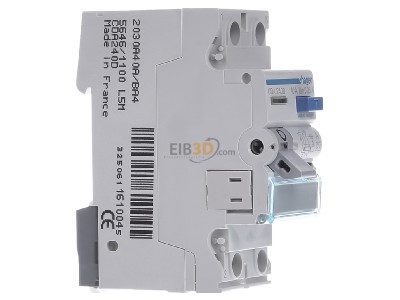 View on the left Hager CDA240D Residual current circuit breaker 2-pole 40A 30mA, 
