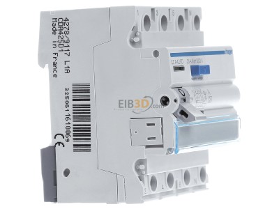 View on the left Hager CDA425D Residual current breaker 4-p 
