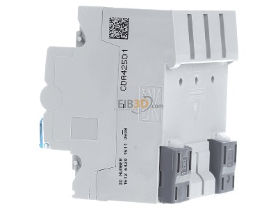 View on the right Hager CDA425D Residual current breaker 4-p 
