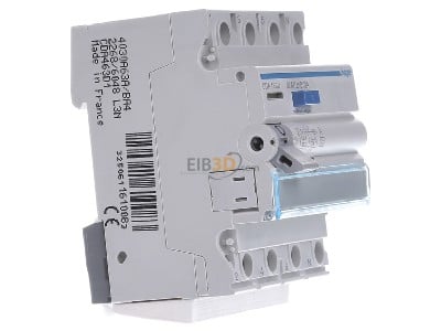 View on the left Hager CDA463D Residual current device, 4-pole, 63A 30mA, 
