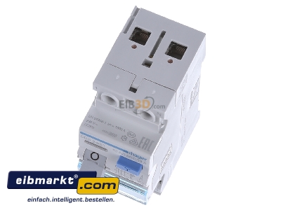 View up front Hager CDS240D Residual current breaker 2-p 40/0,03A - 
