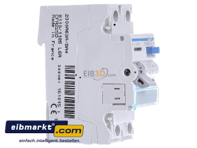 View on the left Hager CFA225D Residual current breaker 2-p 25/0,3A
