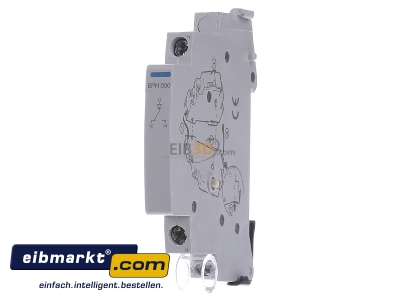 Front view Hager EPN050 Auxiliary switch for modular devices
