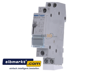 Front view Hager EPN515 Latching relay 230V AC - 
