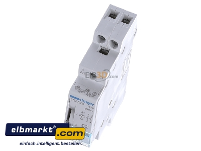 View up front Hager EPN526 Latching relay 48V AC 
