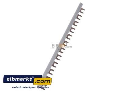 Ansicht oben rechts Hager KDN180A Phasenschiene 1p,16qmm,12mod,Gabel 