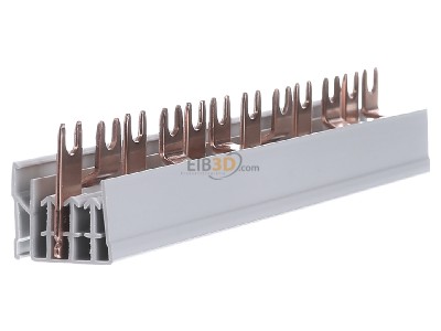 View on the right Hager KDN451D Phase busbar 4-p 16mm 210mm 
