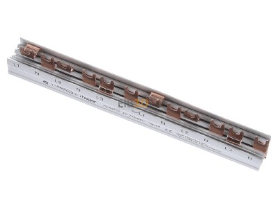 View up front Hager KDN451D Phase busbar 4-p 16mm 210mm 
