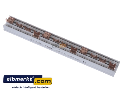 View up front Hager KDN463A Phase busbar 4-p 10mm 210mm
