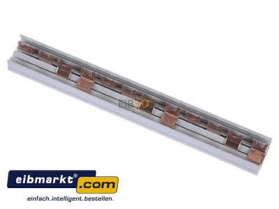 Top rear view Hager KDN463A Phase busbar 4-p 10mm 210mm
