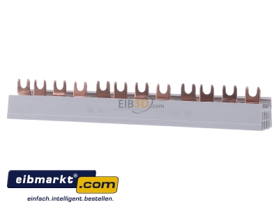 Back view Hager KDN480A Phase busbar 4-p 16mm 210mm
