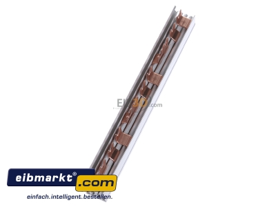 View top right Hager KDN480A Phase busbar 4-p 16mm 210mm
