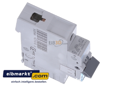 Ansicht oben links Hager MBN120 Leitungsschutzschalter 1pol. B-20A, 6kA 