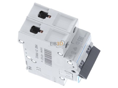 View top left Hager MBN206 Miniature circuit breaker 2-p B6A 
