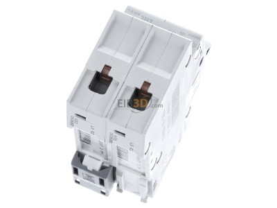 Ansicht oben hinten Hager MBN206 Leitungsschutzschalter 2pol. B-6A, 6kA 