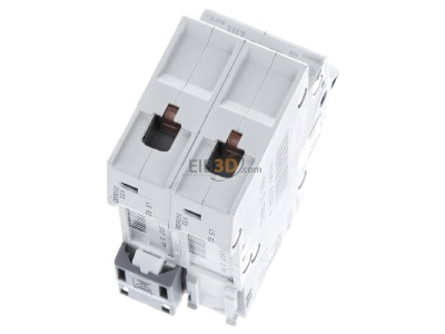 Top rear view Hager MBN206 Miniature circuit breaker 2-p B6A 
