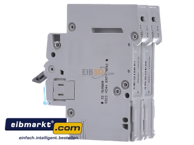 View on the right Hager MBN210 Miniature circuit breaker 2-p B10A
