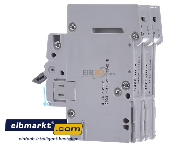 Ansicht rechts Hager MBN210 Leitungsschutzschalter 2pol. B-10A, 6kA 