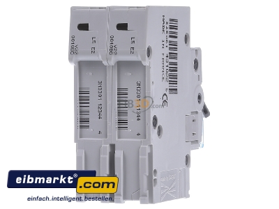 Back view Hager MBN210 Miniature circuit breaker 2-p B10A

