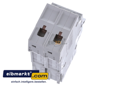 Top rear view Hager MBN210 Miniature circuit breaker 2-p B10A
