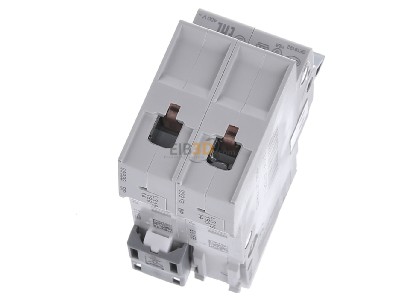 Top rear view Hager MBN216 Miniature circuit breaker 2-p B16A 
