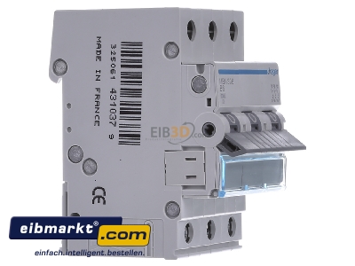 View on the left Hager MBN306 Miniature circuit breaker 3-p B6A
