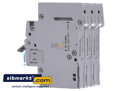 View on the right Hager MBN306 Miniature circuit breaker 3-p B6A
