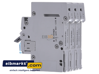 Ansicht rechts Hager MBN306 Leitungsschutzschalter 3pol. B-6A, 6kA 