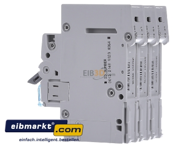 View on the right Hager MBN310 Miniature circuit breaker 3-p B10A
