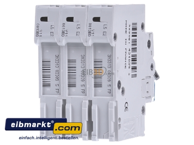 Back view Hager MBN313 Miniature circuit breaker 3-p B13A 
